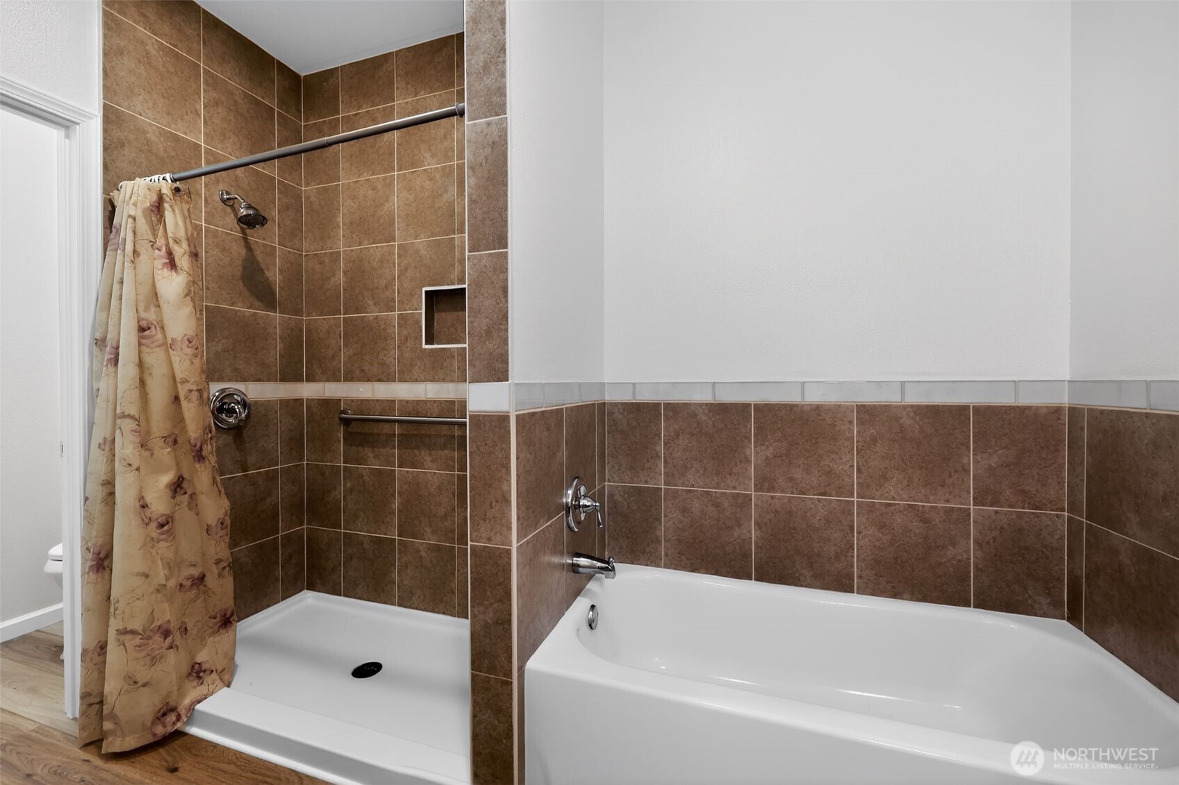 148 East Fox Run Lane Grapeview, WA 98546 - Photo 18 of 32 a bathroom with a bath tub and shower