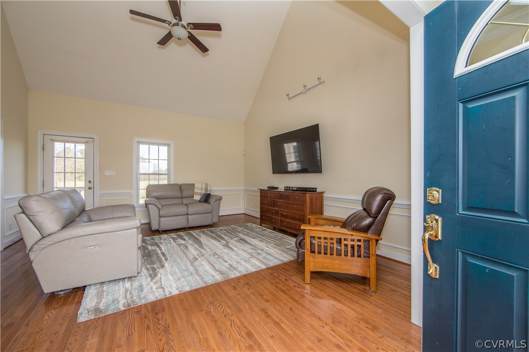 16840 Loving Union Road Disputanta, VA 23842 - Photo 4 of 35 a living room with furniture and a flat screen tv