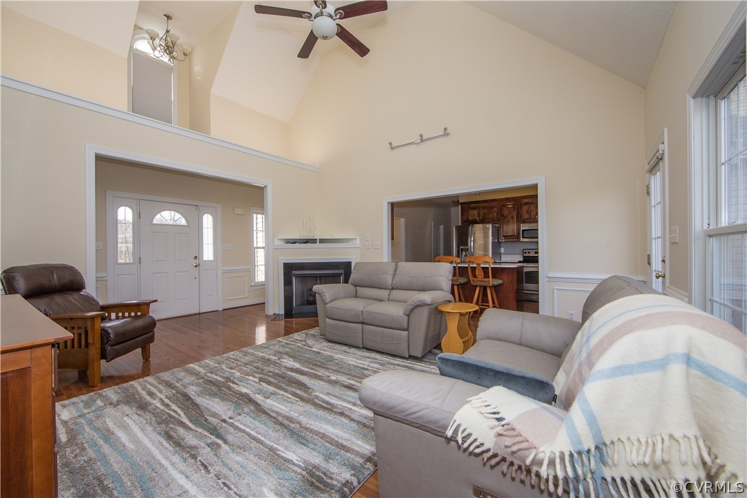 16840 Loving Union Road Disputanta, VA 23842 - Photo 5 of 35 a living room with furniture and a fireplace