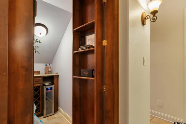 a view of a walk in closet