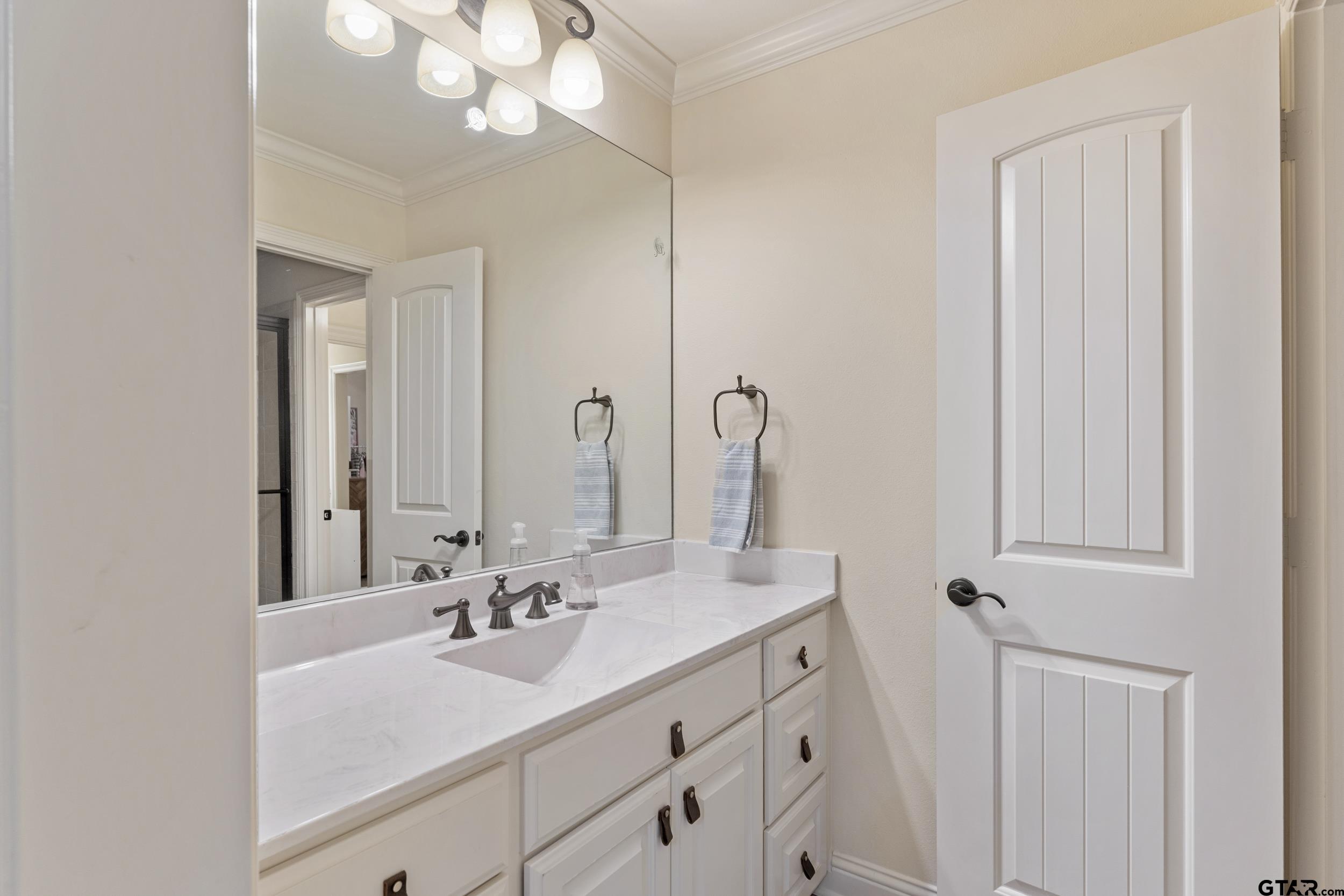 1509 Cooks Crossing Tyler, TX 75703 - Photo 42 of 48 a bathroom with a sink vanity and a mirror