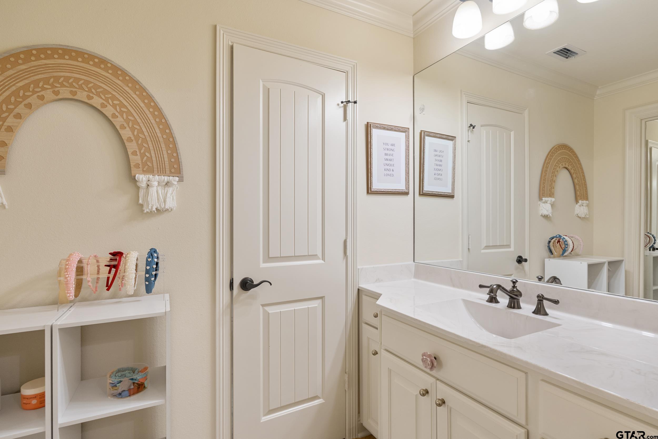1509 Cooks Crossing Tyler, TX 75703 - Photo 43 of 48 a bathroom with a sink and a mirror