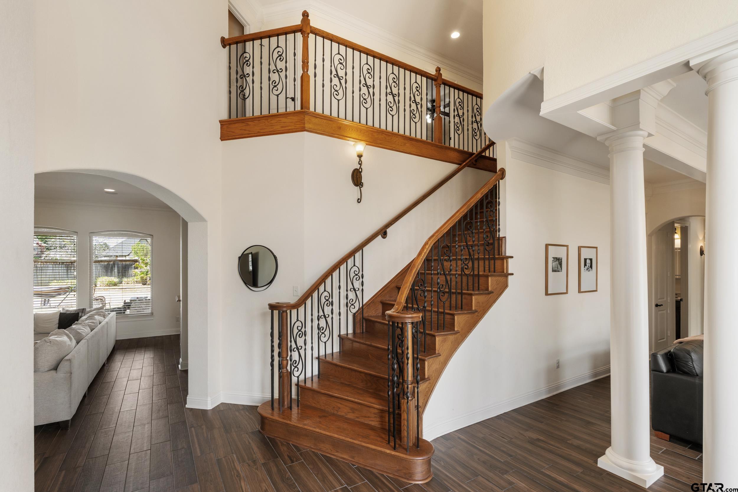 1509 Cooks Crossing Tyler, TX 75703 - Photo 5 of 48 a view of entryway with wooden floor