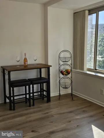 a living room with furniture and window