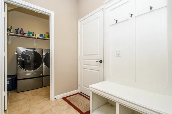 a bathroom with a bathtub and a sink