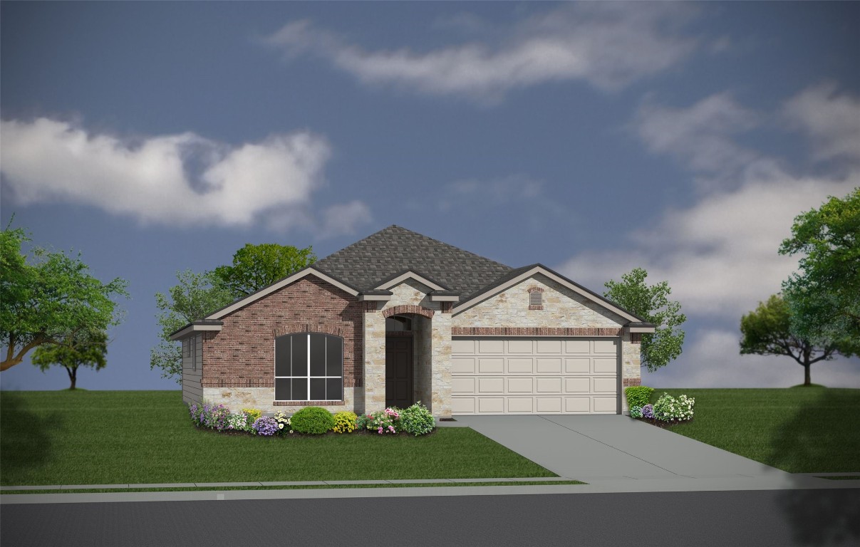 5824 Copano Road Belton, TX 76513 - Photo 1 of 1 a front view of a house with a yard and garage