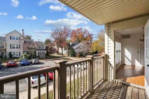 a view of city from a balcony