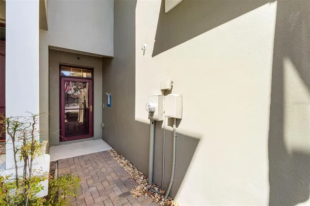 a view of a hallway with a elevator
