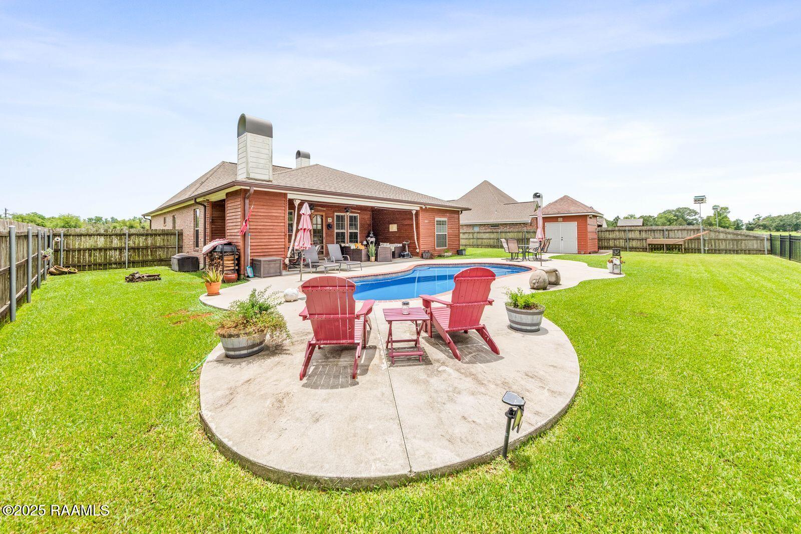 1181 Grand Loop Breaux Bridge, LA 70517 - Photo 28 of 40 Backyard oasis