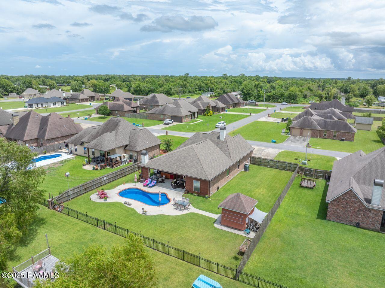 1181 Grand Loop Breaux Bridge, LA 70517 - Photo 35 of 40 1181 Grand Loop aerial view
