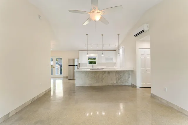 a view of kitchen and window