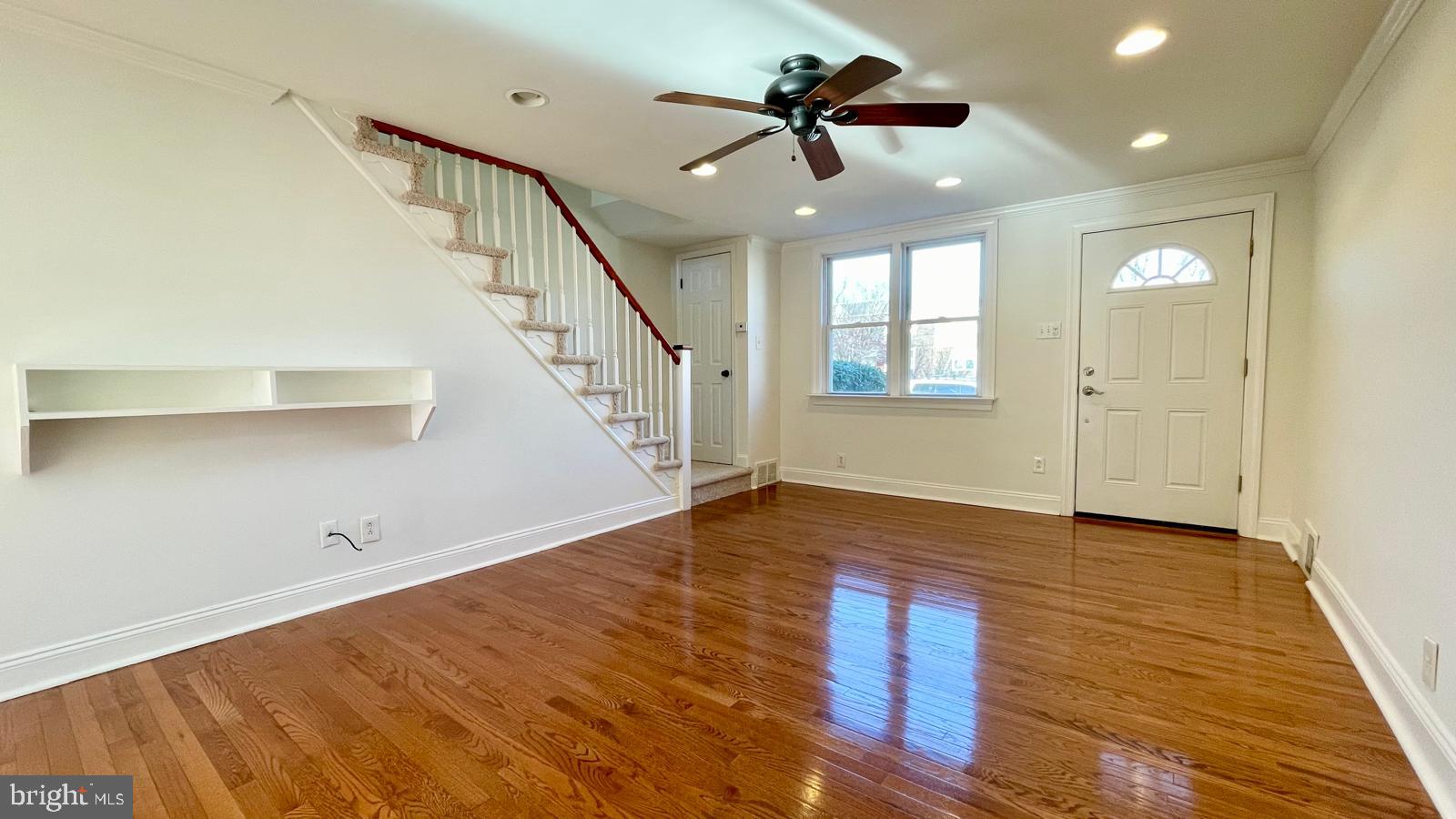 5358 Delmar Road Clifton Heights, PA 19018 - Photo 8 of 30 a view of empty room with wooden floor and fan