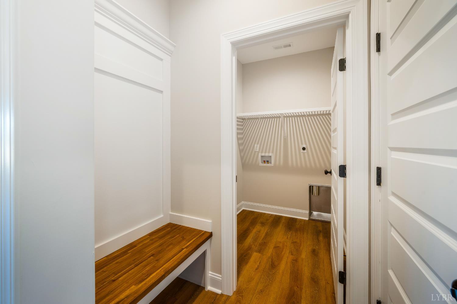 10556 Leesville Road Lynch Station, VA 24571 - Photo 13 of 64 a room with wooden floor and closet
