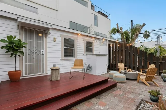 a outdoor space with sitting area