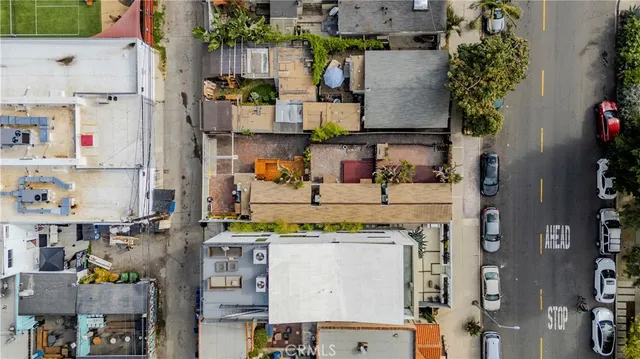 an aerial view of multiple house