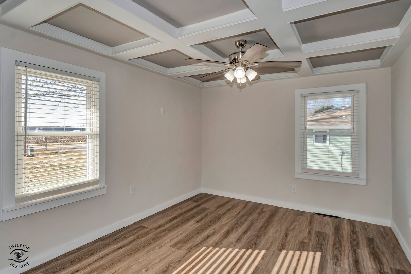 5101 East 1000 Road North Kankakee, IL 60901 - Photo 11 of 35 a view of empty room with wooden floor and fan