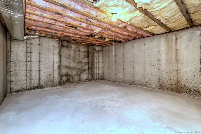 a view of a room with a tree