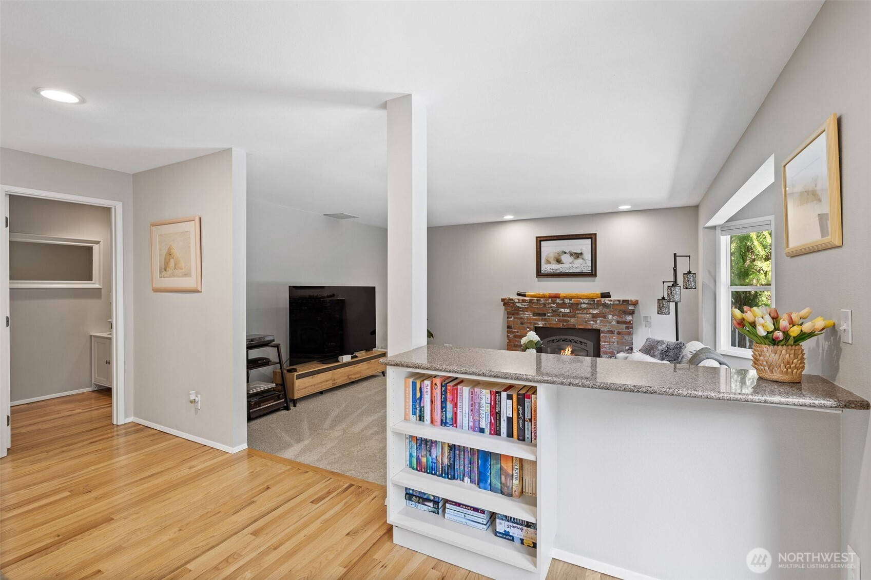 4310 209th Avenue Northeast Sammamish, WA 98074 - Photo 15 of 39 a living room with furniture and a flat screen tv