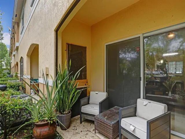 a outdoor living space with patio furniture