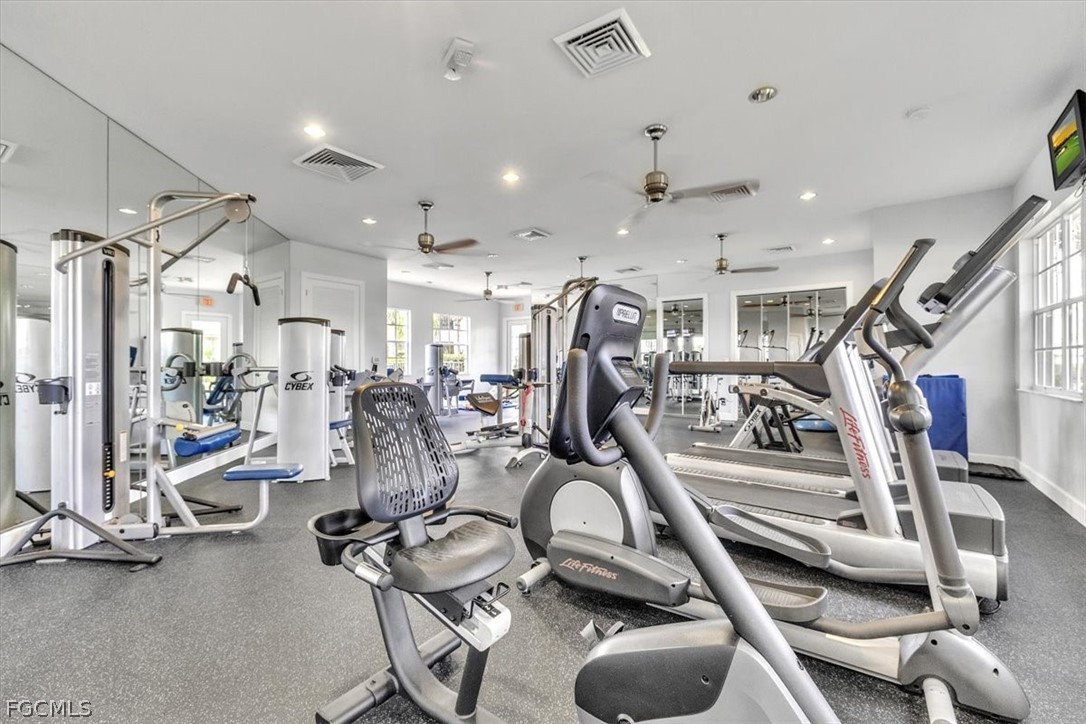 3740 Pebblebrook Ridge Court, Unit 102 Fort Myers, FL 33905 - Photo 37 of 46 a view of a room with gym equipment