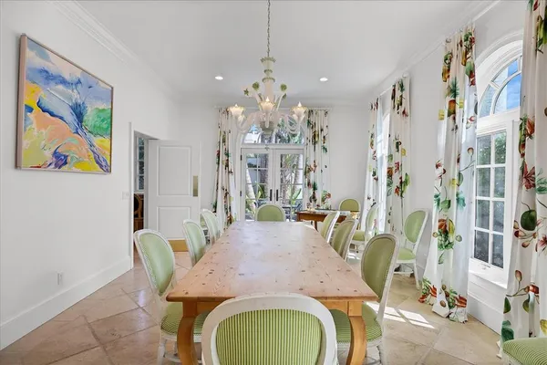a view of a hallway to a livingroom and a furniture