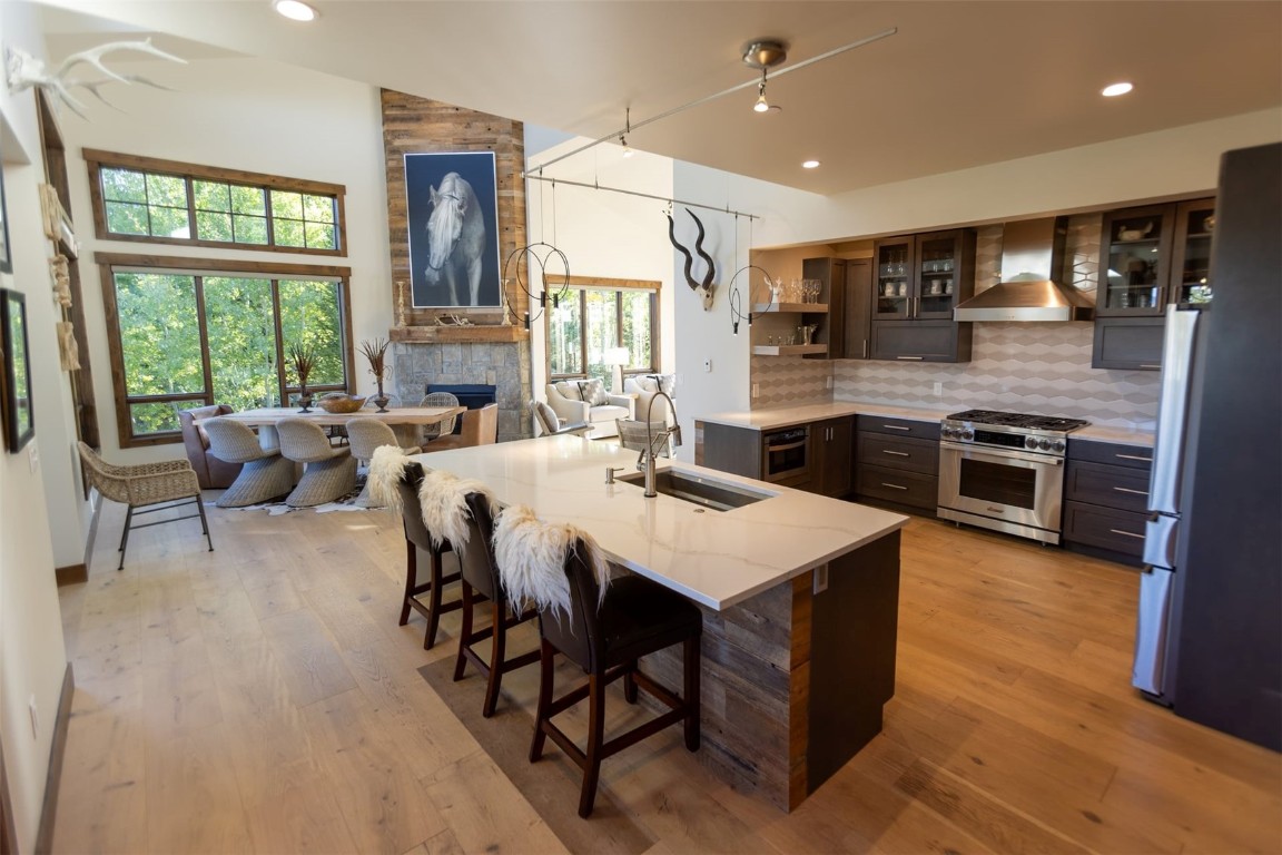 230 Game Trail Road Silverthorne, CO 80498 - Photo 15 of 46 a large kitchen with lots of counter space and stainless steel appliances