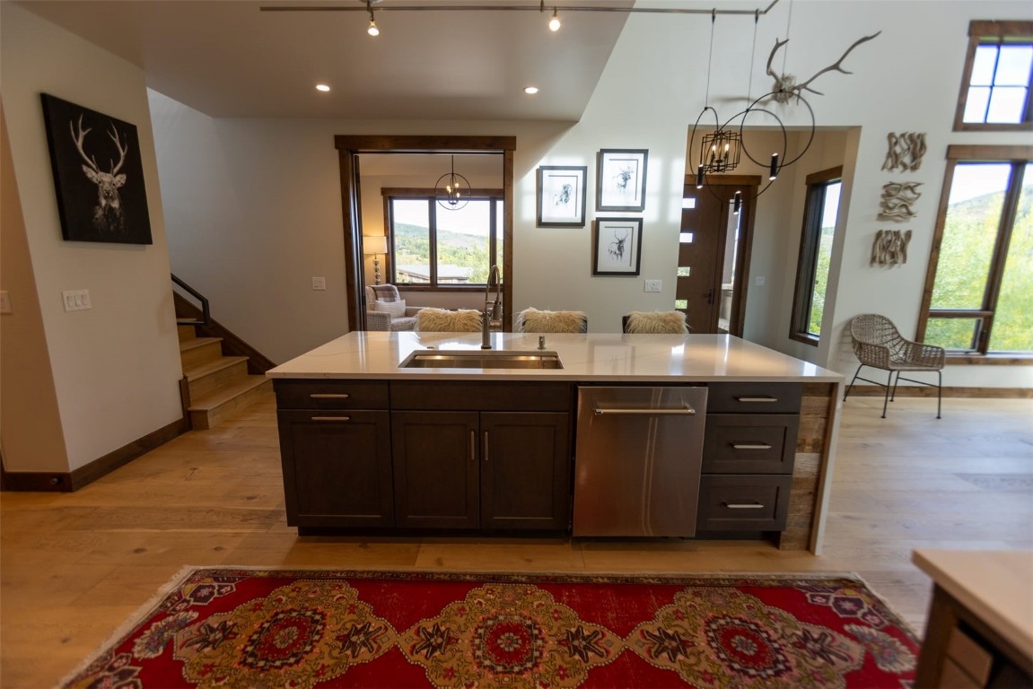 230 Game Trail Road Silverthorne, CO 80498 - Photo 16 of 46 a bathroom with a sink and a mirror