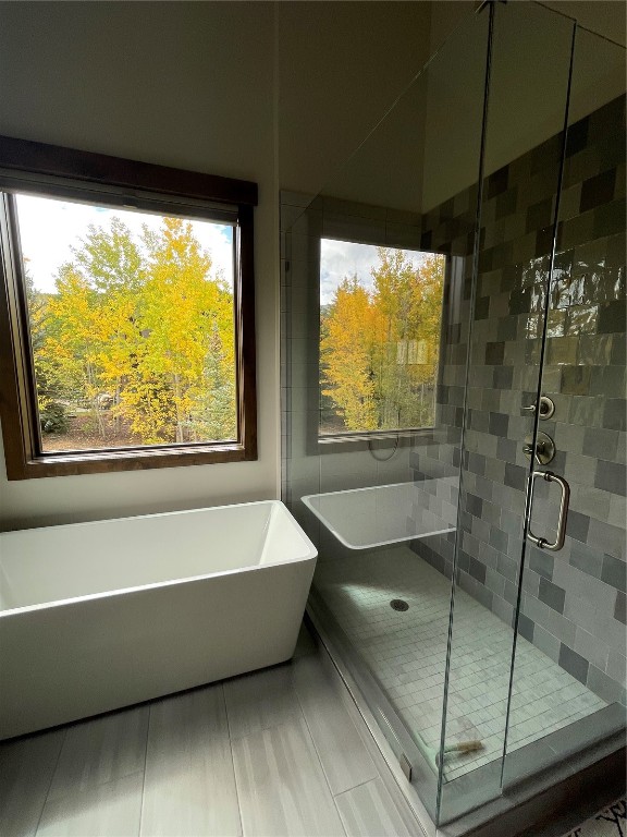 230 Game Trail Road Silverthorne, CO 80498 - Photo 37 of 46 a bathroom with a bathtub and next to a window