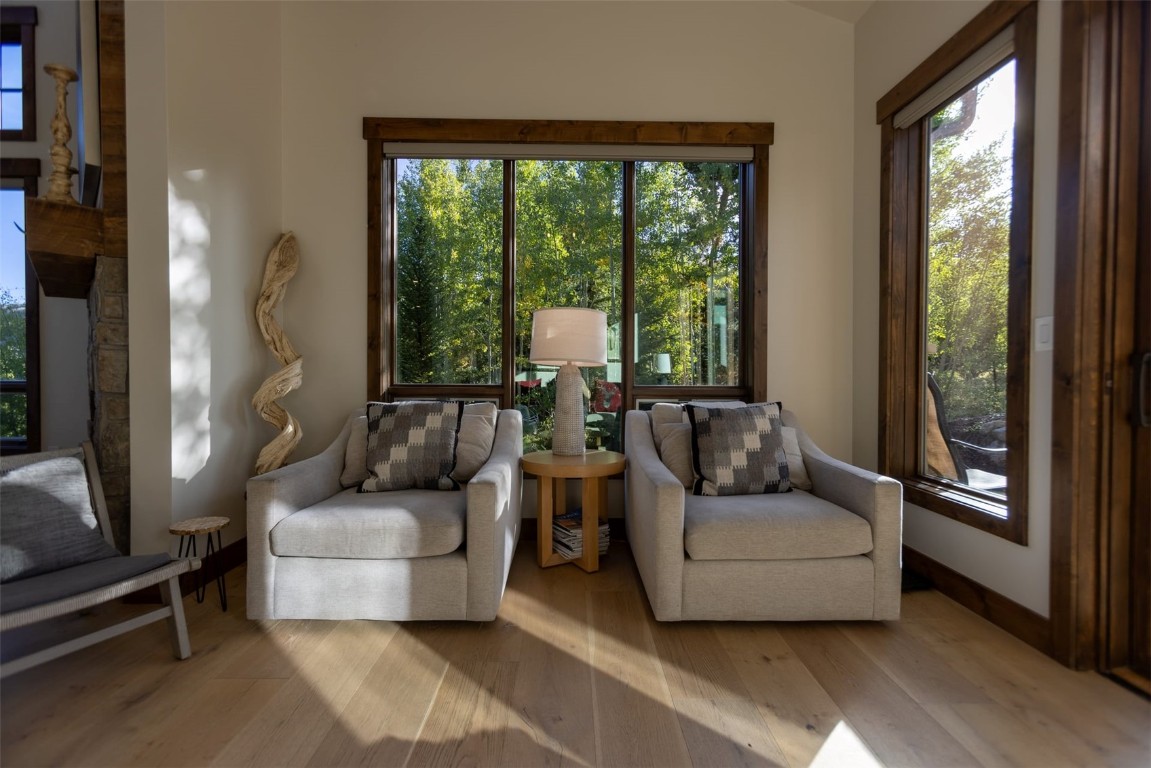 230 Game Trail Road Silverthorne, CO 80498 - Photo 8 of 46 a living room with furniture and a large window
