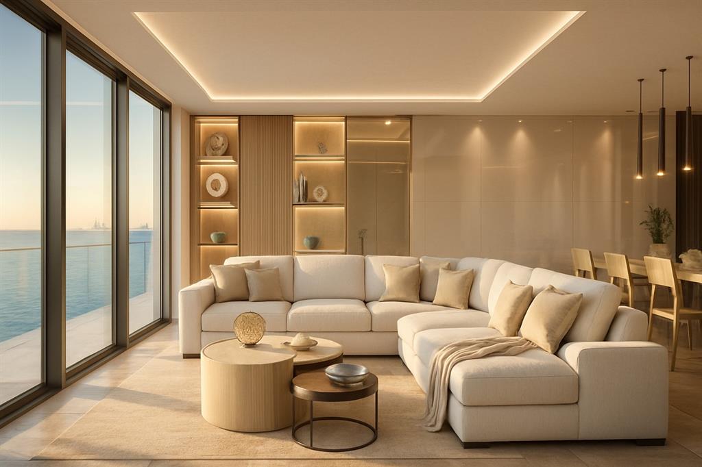 3319 North Ocean Drive, Unit 702 Hollywood, FL 33019 - Photo 2 of 23 a living room with furniture and a large window