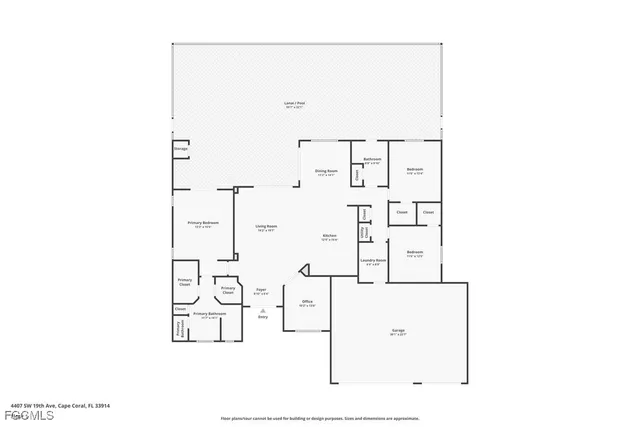 $659,800 | 4407 Southwest 19th Avenue, Cape Coral, FL 33914