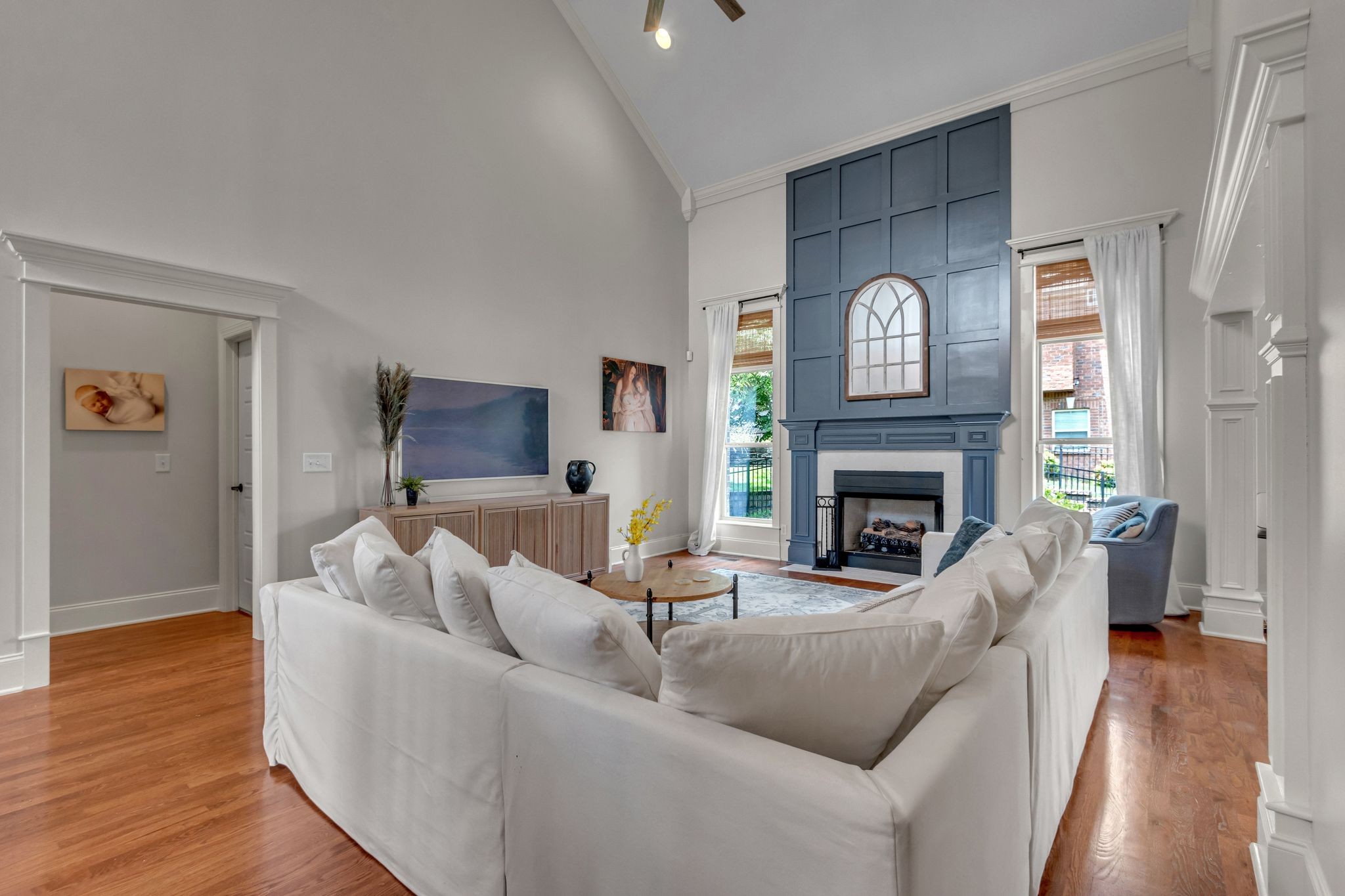 1051 Fitzroy Circle Spring Hill, TN 37174 - Photo 12 of 38 a living room with furniture and a fireplace