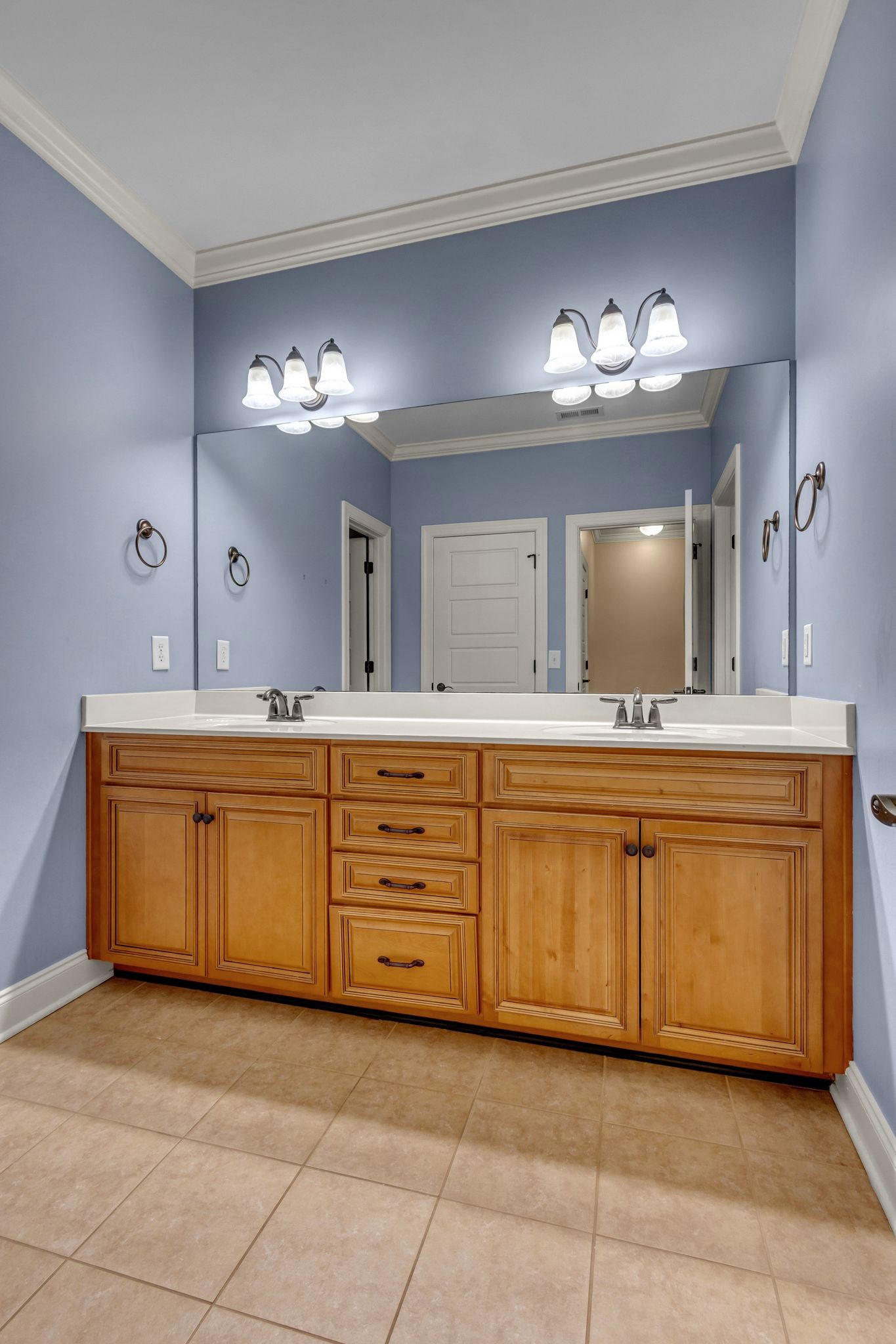 1051 Fitzroy Circle Spring Hill, TN 37174 - Photo 33 of 38 a bathroom with a sink and a mirror