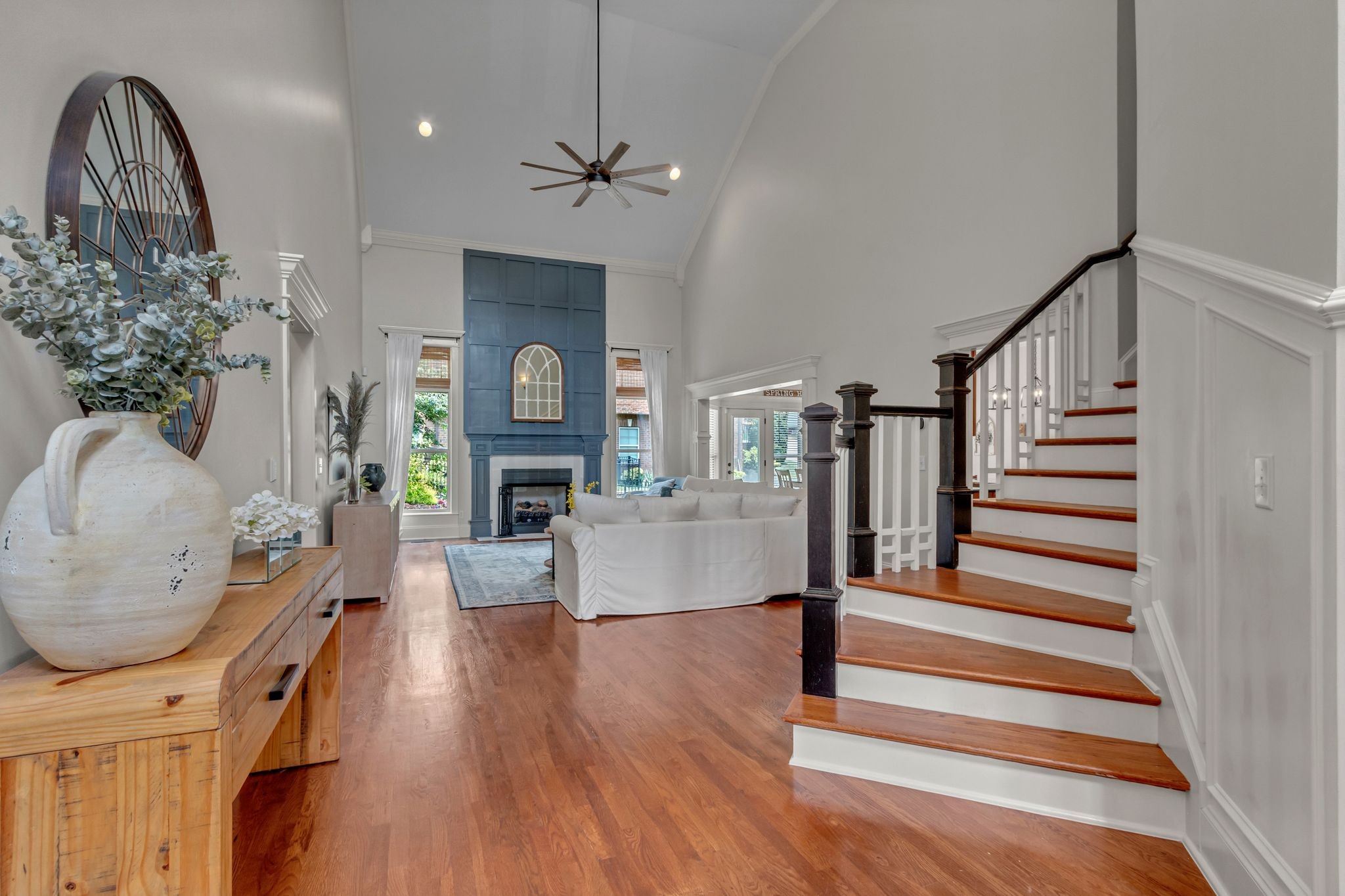 1051 Fitzroy Circle Spring Hill, TN 37174 - Photo 10 of 38 a living room with fireplace furniture and a wooden floor