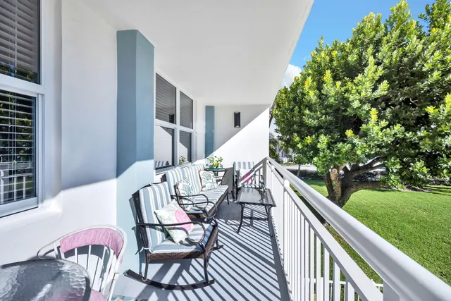 a outdoor space with furniture