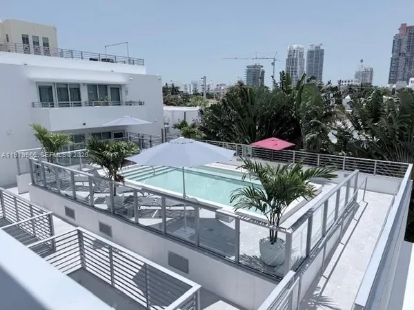 a view of outdoor space yard and city view
