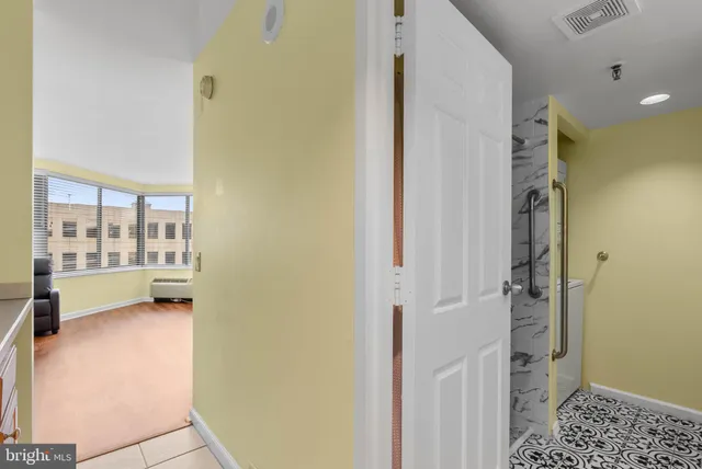 a view of an empty room