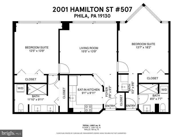 $400,000 | 2001 Hamilton Street, Unit 507, Philadelphia, PA 19130