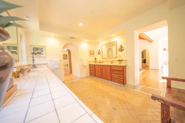 a very nice looking room with a large window