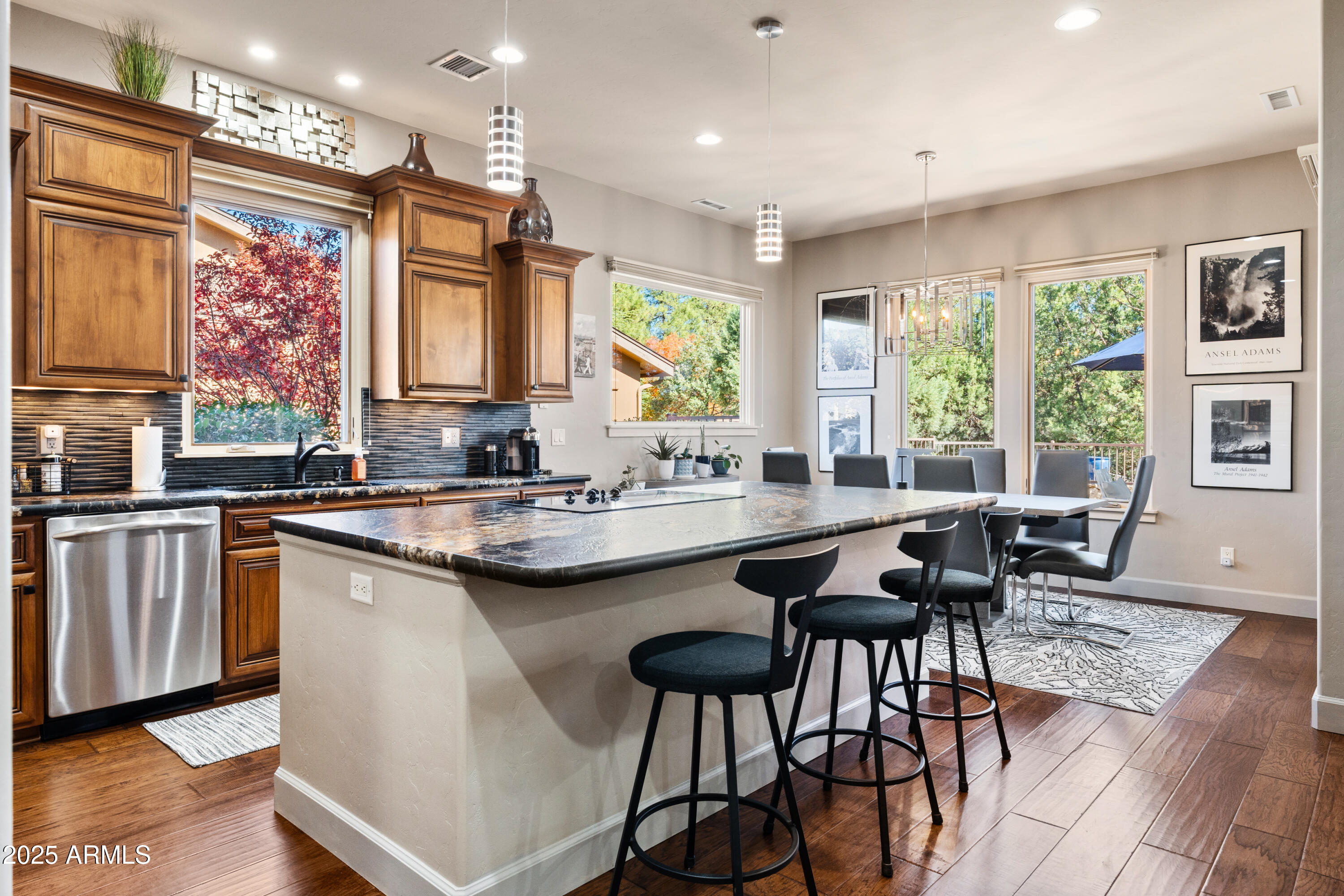 1672 Stable Rock Road Prescott, AZ 86303 - Photo 12 of 47 a kitchen with stainless steel appliances granite countertop a stove a sink and a refrigerator