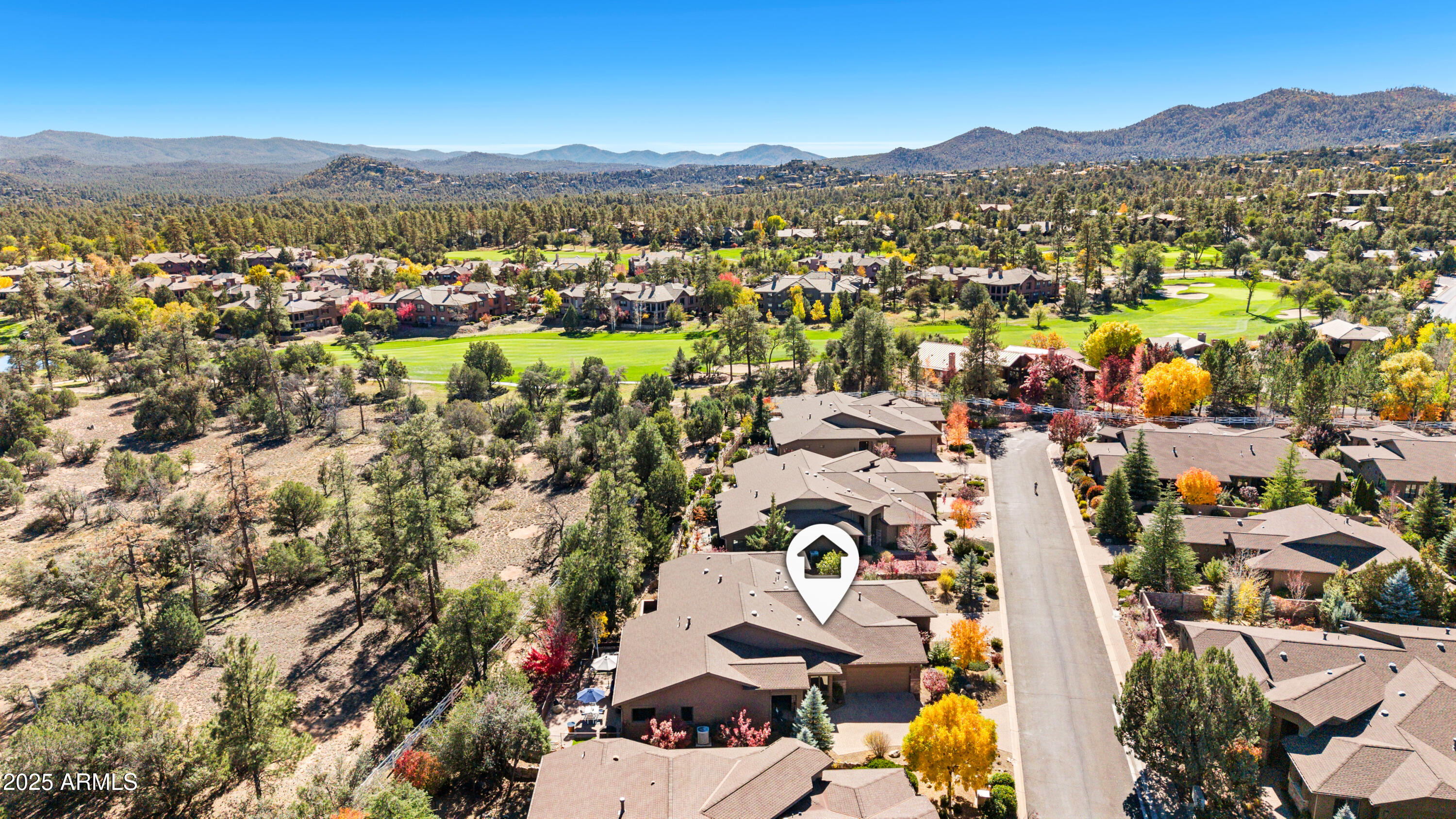 1672 Stable Rock Road Prescott, AZ 86303 - Photo 40 of 47 an aerial view of residential house with parking space
