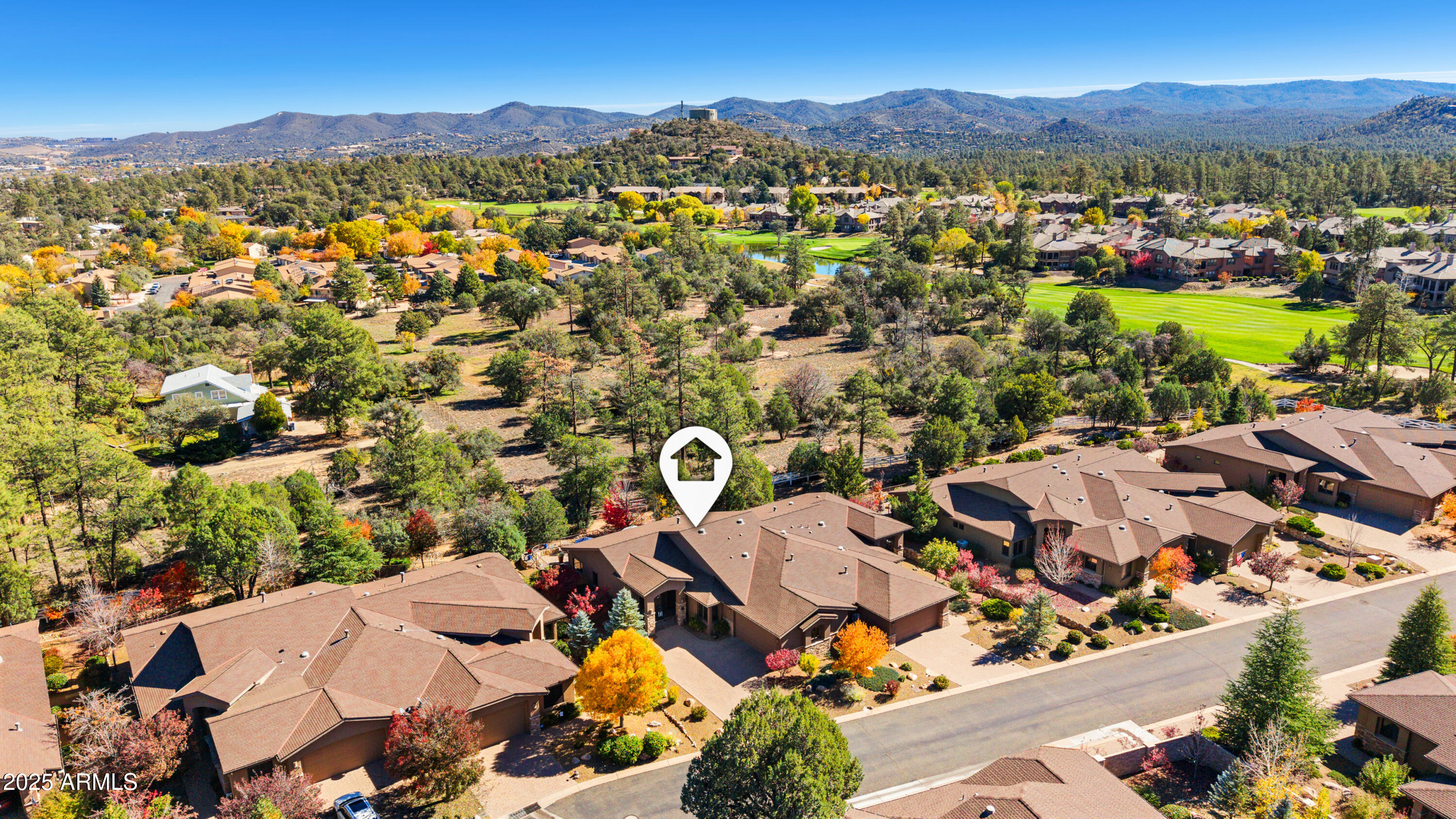 1672 Stable Rock Road Prescott, AZ 86303 - Photo 41 of 47 an aerial view of a city with lots of residential buildings