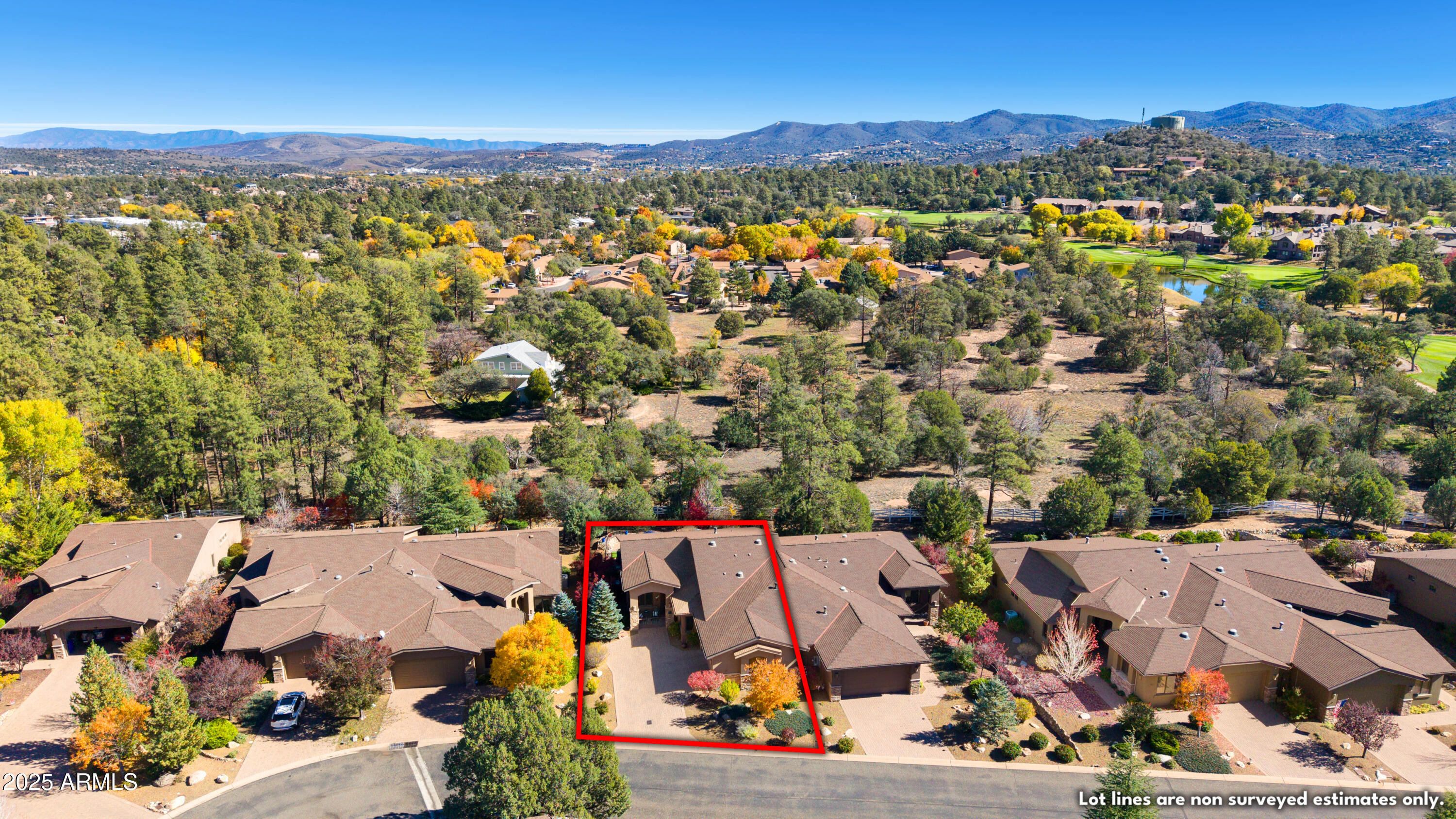 1672 Stable Rock Road Prescott, AZ 86303 - Photo 42 of 47 an aerial view of a city with lots of residential buildings