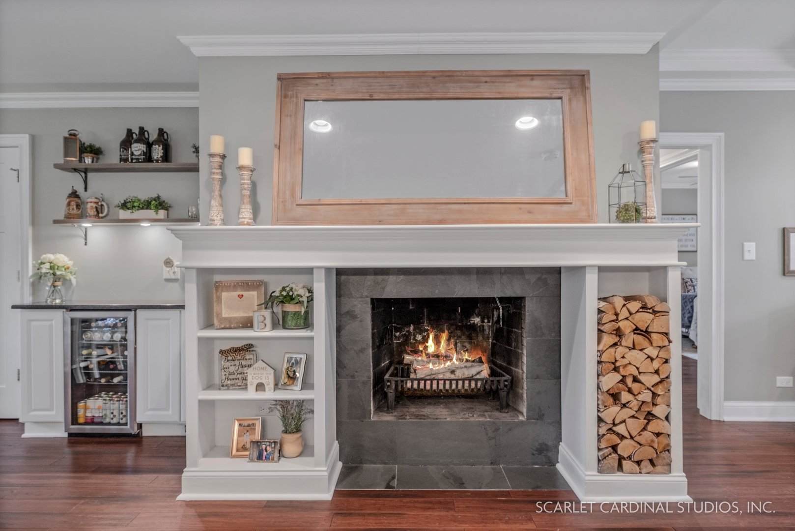 432 Countryside Drive Wheaton, IL 60187 - Photo 8 of 29 a living room with furniture and a fireplace