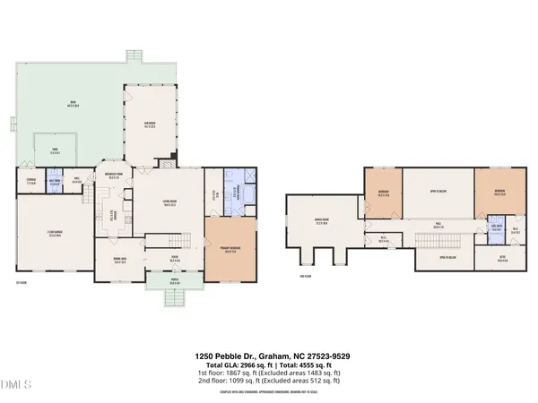 $489,900 | 1250 Pebble Drive, Graham, NC 27253