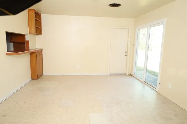 a view of an empty room