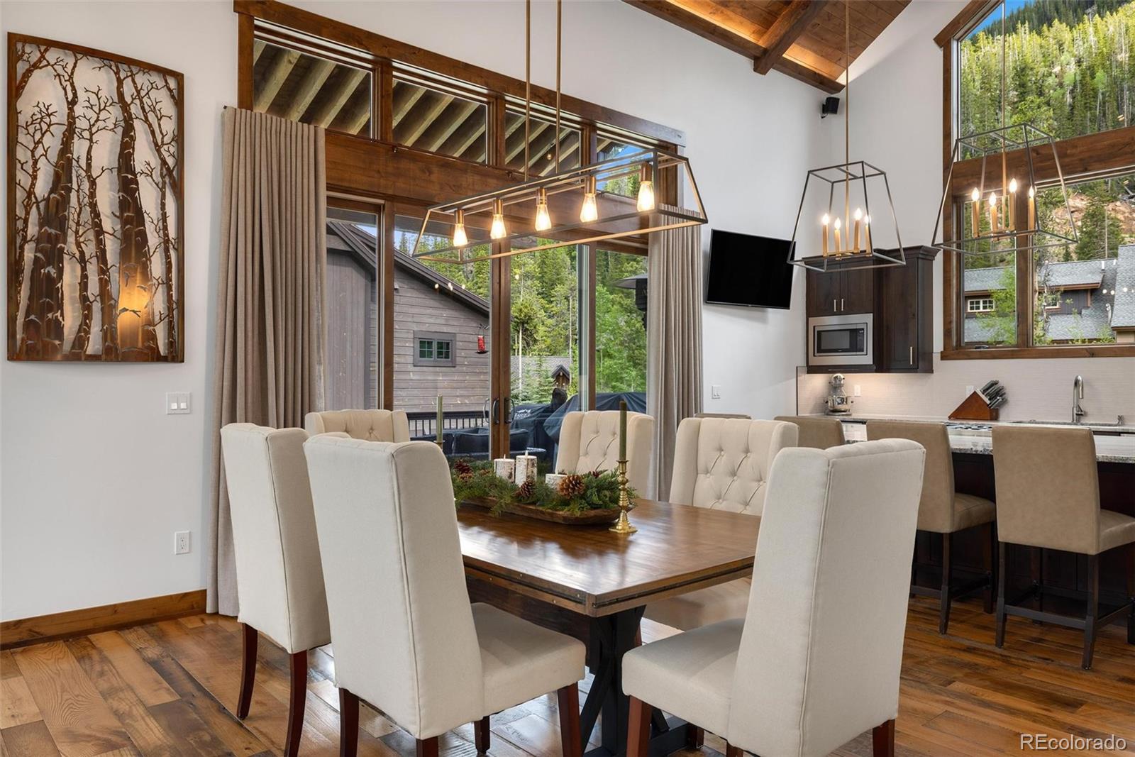 30 Wolf Rock Road Keystone, CO 80435 - Photo 9 of 39 a view of a dining room with furniture window and outside view