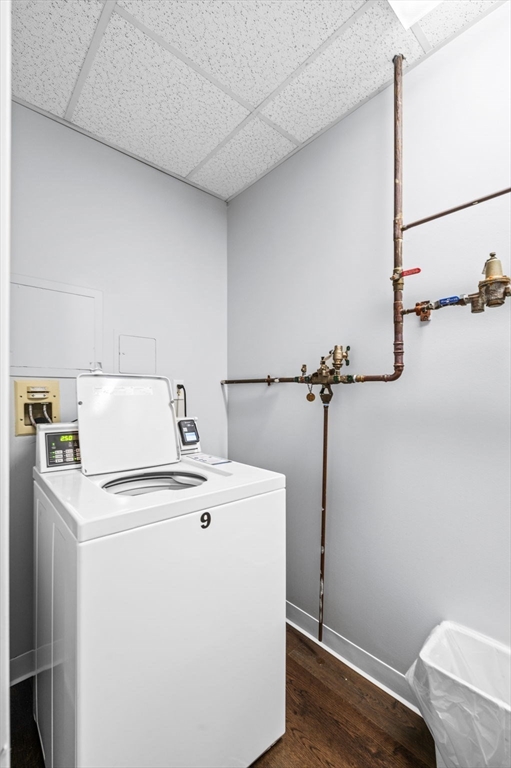 636 Beacon Street, Unit 605 Boston, MA 02215 - Photo 19 of 23 a utility room with dryer and washer