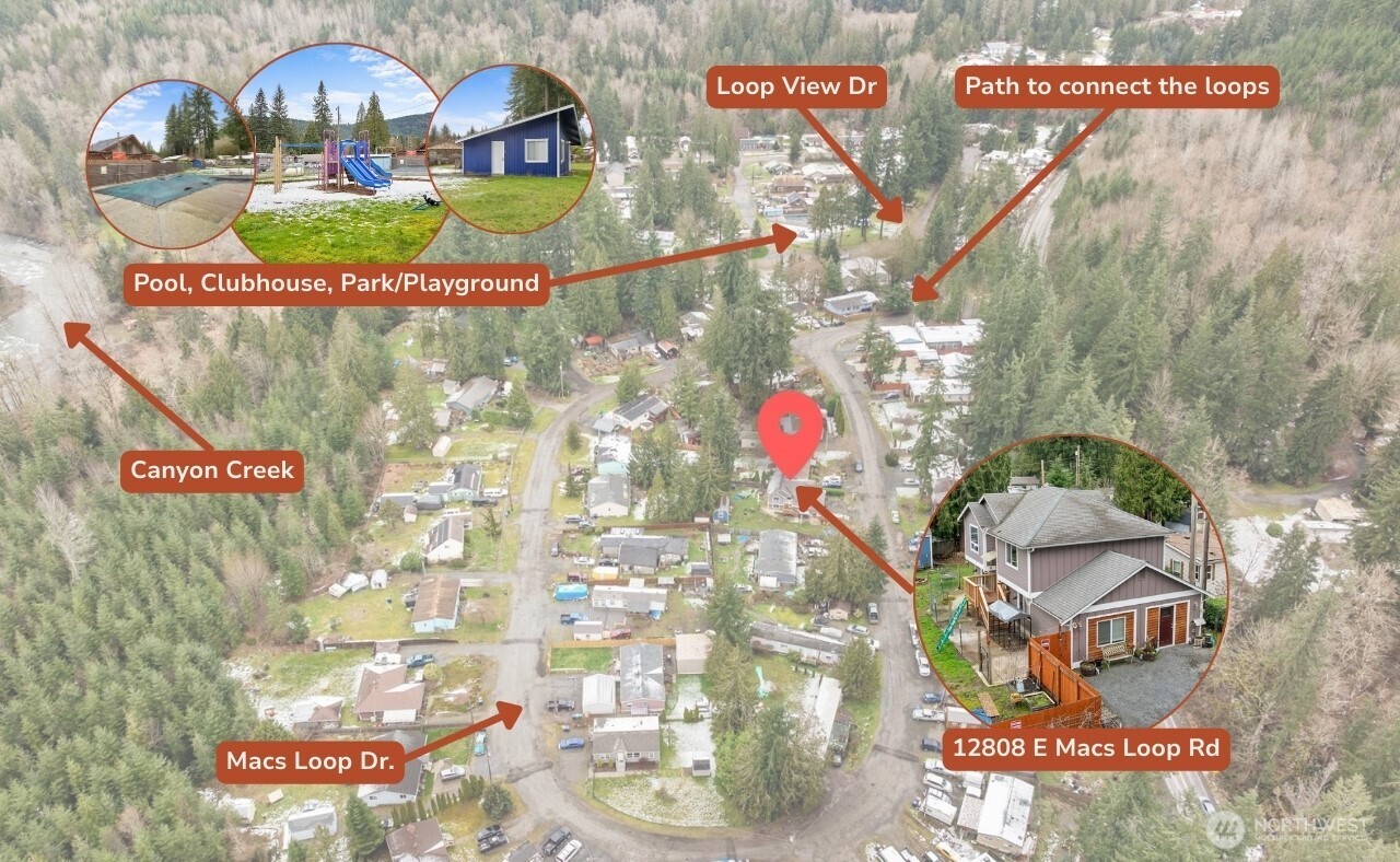 12808 East Macs Loop Road Granite Falls, WA 98252 - Photo 21 of 23 a bathroom with a stove a sink and a shower