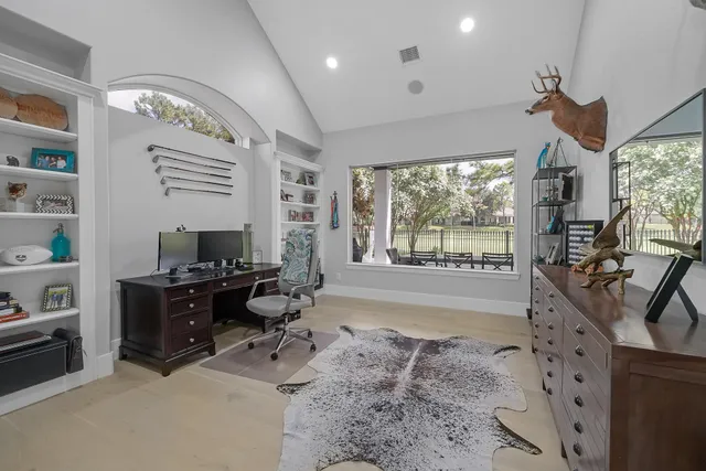 a very nice looking room with a large window